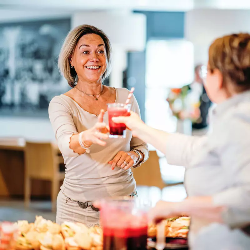 Smoothie aan gast - bedrijfsrestaurant albron